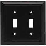 Liberty Black 2-gang Toggle Wall Plate (5-pack). Fixed Price $11.99.
