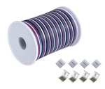 C-able 65.6ft(20m) Rgbw Wire Extension Cable With Spool, 12v 5pin Led Li.... Fixed Price $31.02.