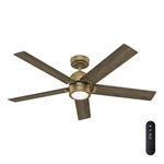 Hunter Fan 52 Inch Contemporary Luxe Gold Ceiling With Light Kit And Remote. Fixed Price $190.99.