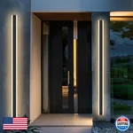 Ycmgead Outdoor Wall Light Fixtures Modern Long Led Sconce Black Exterior. Fixed Price $159.81.