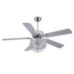 Bella Depot 52 In. Indoor Brushed Nickel Crystal Reversible Ceiling Fan New. Fixed Price $139.99.
