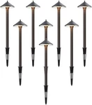 Goodsmann 8 Pack Landscape Lighting Low Voltage Path Lights 10w Halogen 25 Lumen. Fixed Price $159.99.