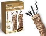 Royal Designs, Inc. Cord & Chain Cover 4 Ft Silk Type Fabric, Chandelier Pend.... Fixed Price $56.15.