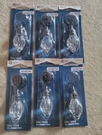 6pc- Decorative Ceiling Fan Pull Chain Replacement, 12" Beaded, Glass Light. Fixed Price $11.99.