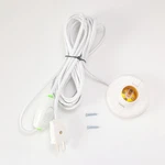 1pcs White Hanging Light Cord E27 Bulb Socket To 2-prong With On/off Sw.... Fixed Price $21.06.