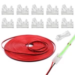 Homelylife 2pin Cob Led Strip Connectors 8mm Soldless 10 Pack With 16.4ft Ext.... Fixed Price $14.46.