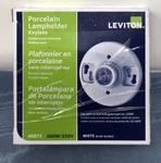 Leviton 49875 B01-09875-000 1-piece Keyless Top Wired Lamp Holder, 660 W. Fixed Price $12.99.