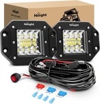Nilight 2pcs 42w Flush Mount Led Pods Spot Flood Combo Beam Driving Light. Fixed Price $39.99.
