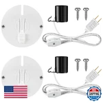 Meonum 2 Set E27 E26 Blow Mold Light Kit Replacement Cord W/ Switch Fuse. Fixed Price $32.98.