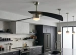 Fanimation Studio Collection Aire Duo 48" Ceiling Fan Bn Black Remote Led. Fixed Price $119.00.