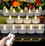 Hanzim Tea Light Candles With Remote Control,flickering Flameless Led Candle,lon. Fixed Price $10.69.