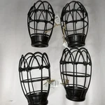 4- Portfolio 7.25 In H 4.62in W French Bronze Wire Industrial Cage Pendant Light. Fixed Price $37.80.