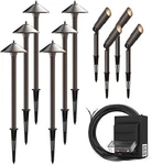 Goodsmann Landscape Lighting Kit Low Voltage Transformer And 10-piece Spot Light. Fixed Price $269.99.