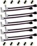 10pcs Rgb 5050 Led Strip Connector 4 Pin Tape Ribbon Jumper Le. Fixed Price $14.20.
