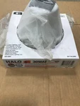 Halo 6" 30 Watt White Trim Ring, Baffle And Reflector. Fixed Price $12.99.