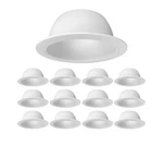 12-pack Procuru 6" Metal Recessed Can Light Trim Cover, Step Baffle With Ri.... Fixed Price $47.99.