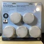Nos Hampton Bay 5-light Fluorescent Task And Accent Light Kit Plug In Nip. Fixed Price $55.00.