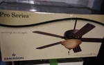 Emerson Ceiling Fan Pro Series, Cf712bs, 50" Blade, Brushed Steel, New Open Box. Fixed Price $50.00.