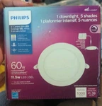 Philips Led 6 In. 60-watt Equivalent Slim Canless Recessed Light 5cct (1-pack). Fixed Price $15.00.