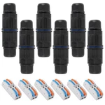 6pcs Upgraded Junction Box Outdoor Waterproof Ip68, Cdf 2p 2pole Wire Connect.... Fixed Price $21.07.