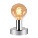 Ykcgg Industrial Table Lamp Base,small Polished Metal Desktop Light Silver. Fixed Price $14.76.