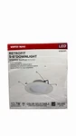 Satco S11825r1 Nuvo 6" E26 Baffle Round Trim & New 13.7w White. Fixed Price $9.95.