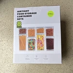 Ankou Airtight Bpa Free 8pc Food Storage Set Clear/green Snap Lid Rect 3300ml. Fixed Price $9.99.