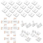 Mudder 28 Pieces 3 Pin Led Connector Strip Solderless Light L Shape.... Fixed Price $10.39.