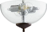 13w 2 Led Bowl Flush Mount In Transitional Style - 13 Inches Wide By 7. Fixed Price $188.00.