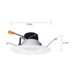 Satco S11801 Led Downlight, 5-6 Inches, White. Fixed Price $24.50.