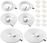 Honoson 6 Pieces 4 Pin Rgb Extension Cable Led Strip Connector Cord Wire Cables. Fixed Price $15.28.