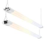 Alusso 5cct 4ft Led Shop Light 4800lm, Dimmable Garage Ceiling Fixture (2-pack). Fixed Price $97.48.