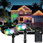 Linkind Smart Solar Spotlights, Color Changing App/voice Control, 2 Pack. Fixed Price $44.99.