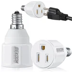 3 Prong Light Bulb Socket Adapter, Polarized Outlet, To Plug.... Fixed Price $20.99.