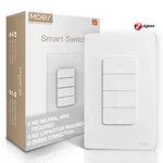 Moes 1/2/3/4 Gang Zigbee Smart Light Switch Wall Push Button Alexa Google App. Fixed Price $27.89.
