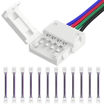 Hitlights 12 Pack 10mm 4 Pin Rgb Led Strip Connectors - 6 4pin (12pack). Fixed Price $15.86.