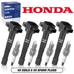 Oem 4x Ignition Coils & Spark Plugs For Honda Cr-v Accord Element 2.4l Uf311. Fixed Price $59.99.
