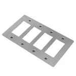 Buster + Punch Npl-023592 Wall Plates Quadruple Rocker Switch - Silver. Fixed Price $125.00.