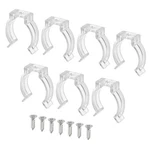T8 U Clip Support Fluorescent Bracket Plastic Tube Clamps, 20pcs. Fixed Price $10.44.