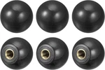 Uxcell 6pcs Threaded Ball Knobs, M6 Female Thread Thermoset Knob 0.98'' Dia. Fixed Price $16.30.
