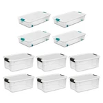 Sterilite 4 Set Of 56 Qt Wheeled Storage Bin & 6 18 Container. Fixed Price $119.99.