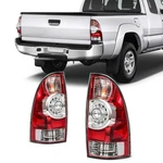 Scitoo Pair Set Tail Lights Assembly For 2005-2015 Toyota Tacoma Red Housing. Fixed Price $57.99.