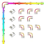 Sezo Cob 3pin 12mm Led Connector Kit 5 Pairs L-shaped/corner Connectors 4pcs .... Fixed Price $15.39.