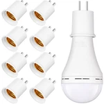 8 Pcs E26/e27 Light Socket To Plug Adapter Converts Outlet Lamp Socket, 66.... Fixed Price $16.12.