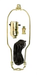 Jandorf 60132 Polished Brass Finish Lamp Kit With 10 In. 1-lamp Harp. Fixed Price $17.22.