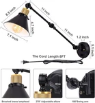 Wall Sconce Plug In, Dimmable With Switch Swing Arm Lights P.... Fixed Price $48.95.