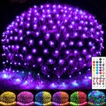 New Oycbuzo 14.8ft X 5ft Christmas Net Lights 240led 35 Colors Changing Outdoor. Fixed Price $62.45.