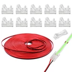 Homelylife 2pin Cob Led Strip Connectors 8mm Soldless 10 Pack With 8mm, Red. Fixed Price $13.05.