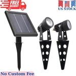 50x Twin Solar-powered Cast Aluminium Warm White Led Spotlight 60-100 Lumen. Fixed Price $55.99.
