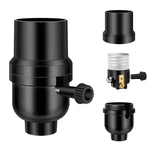 Aolloa Ul Listed E26 Lamp Socket Vintage Replacement, Black 1 Pack. Fixed Price $14.99.